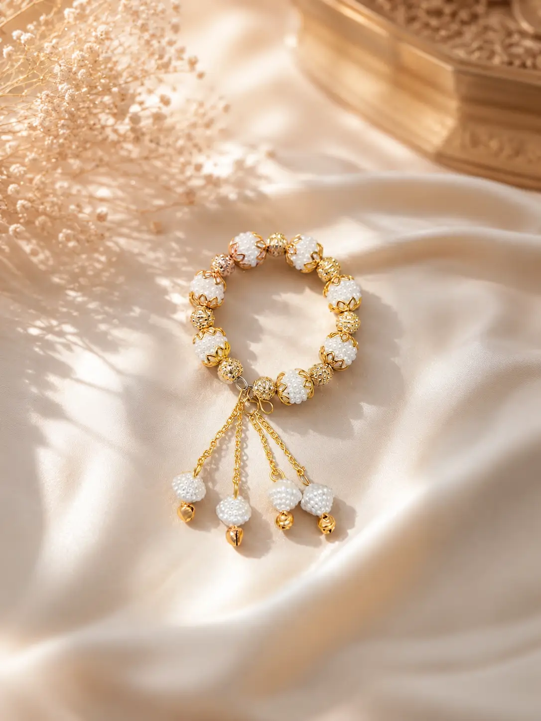 Pearl Gold Bangle (Pack Of 12)