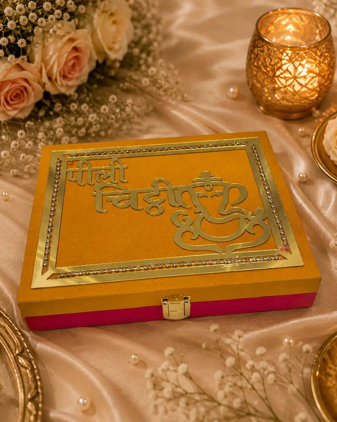 Shubh Vivaah Peeli Chitthi Box