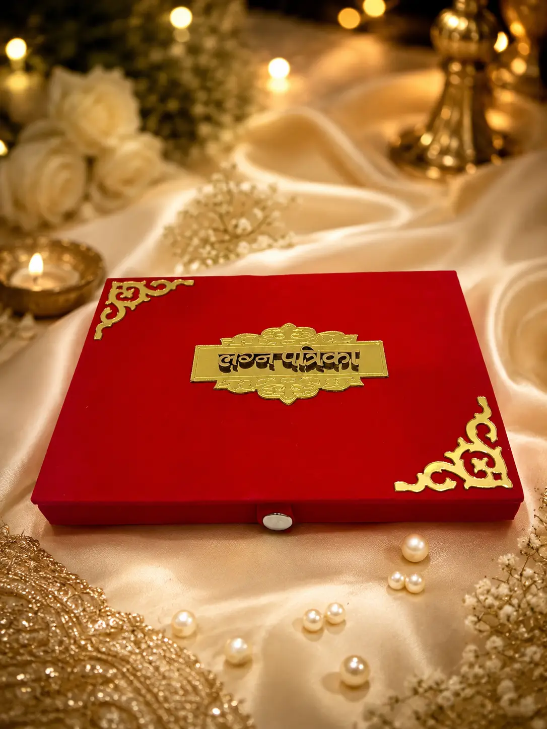 Red Lagan Patrika Box