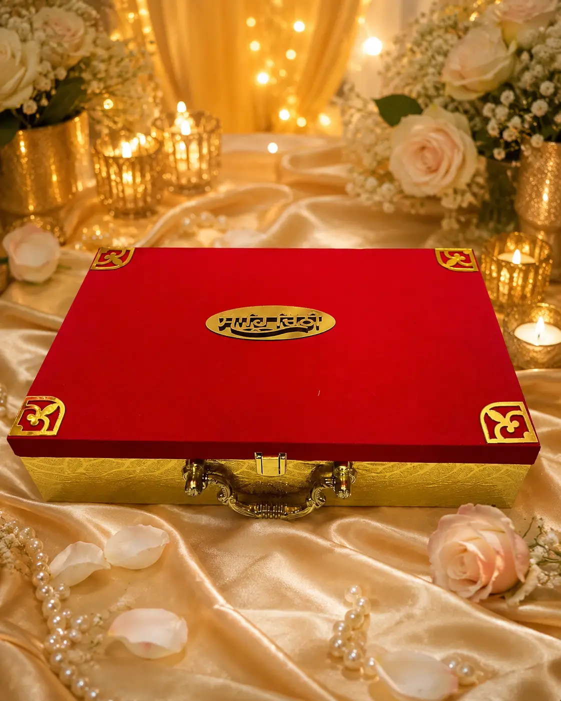 Golden Shagun Wedding Trunk With Sound