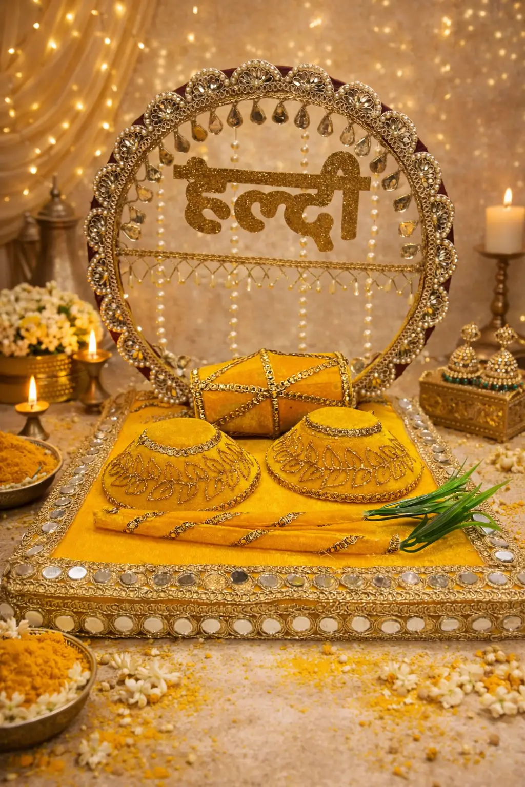 Golden  Haldi Platter