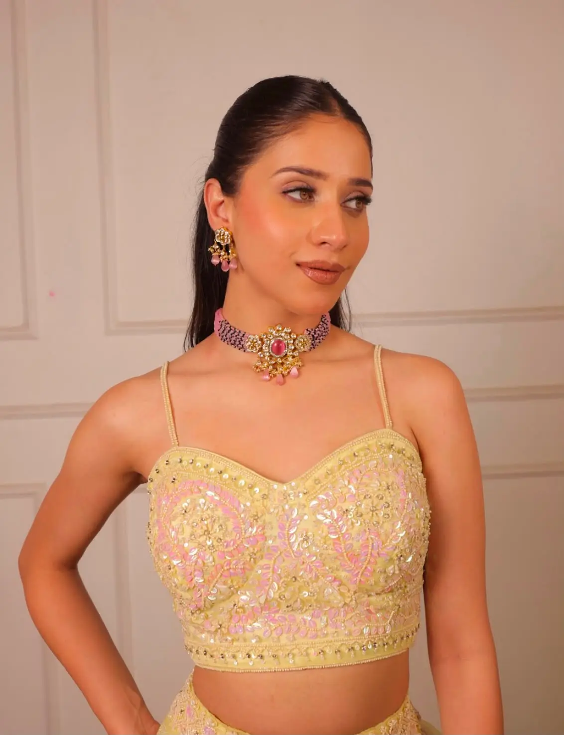 lemon Bloom lehenga