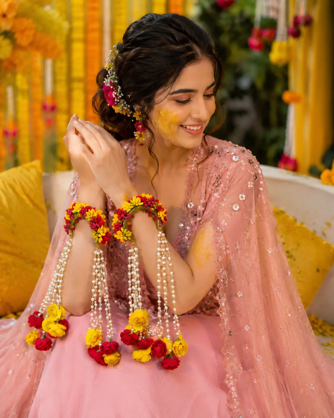 Gulnaar Floral Pearl Kalire