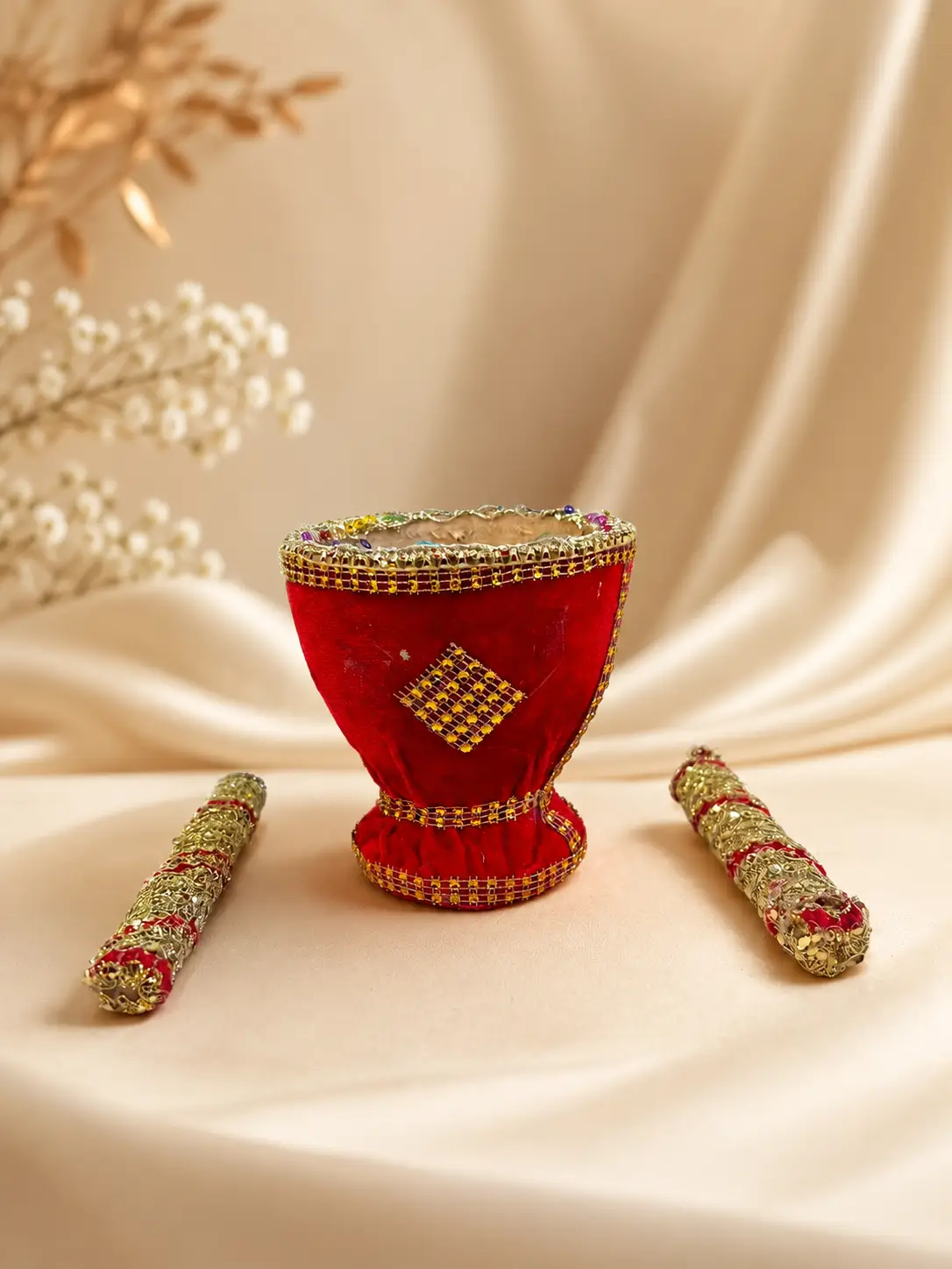 Red Rangrez Shagun Okhli Musal Set