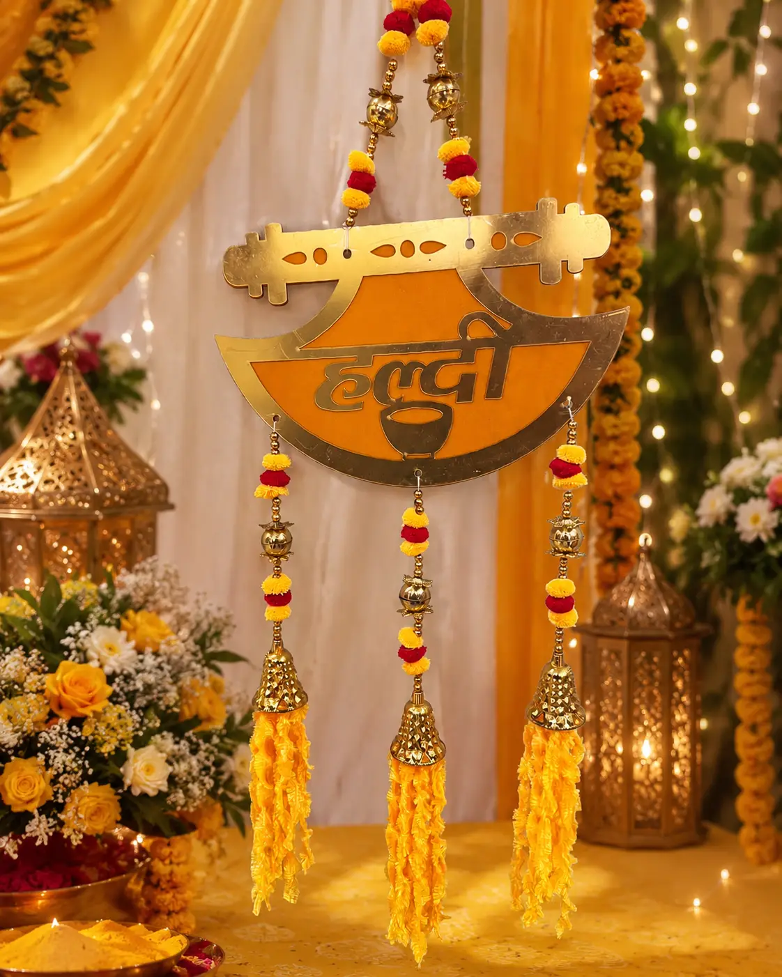 Golden Haldi Doli Latkan