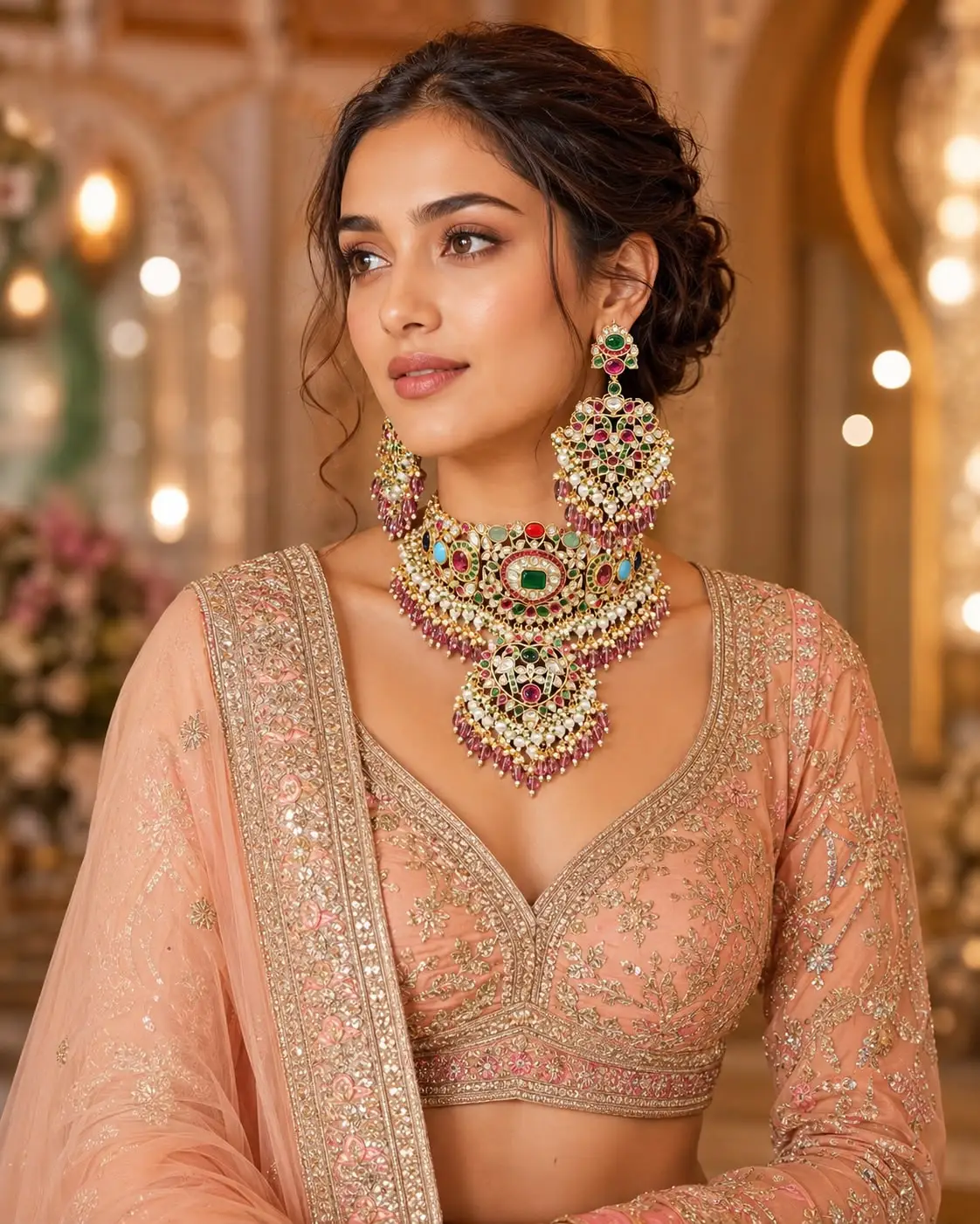 Royal Pachi Kundan Gold-Plated Bridal Set