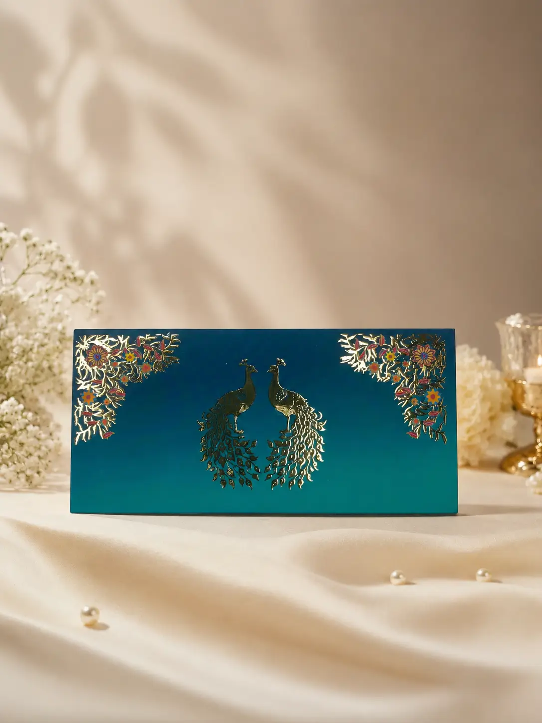 Peacock Bloom Envelope (Pack of 5)