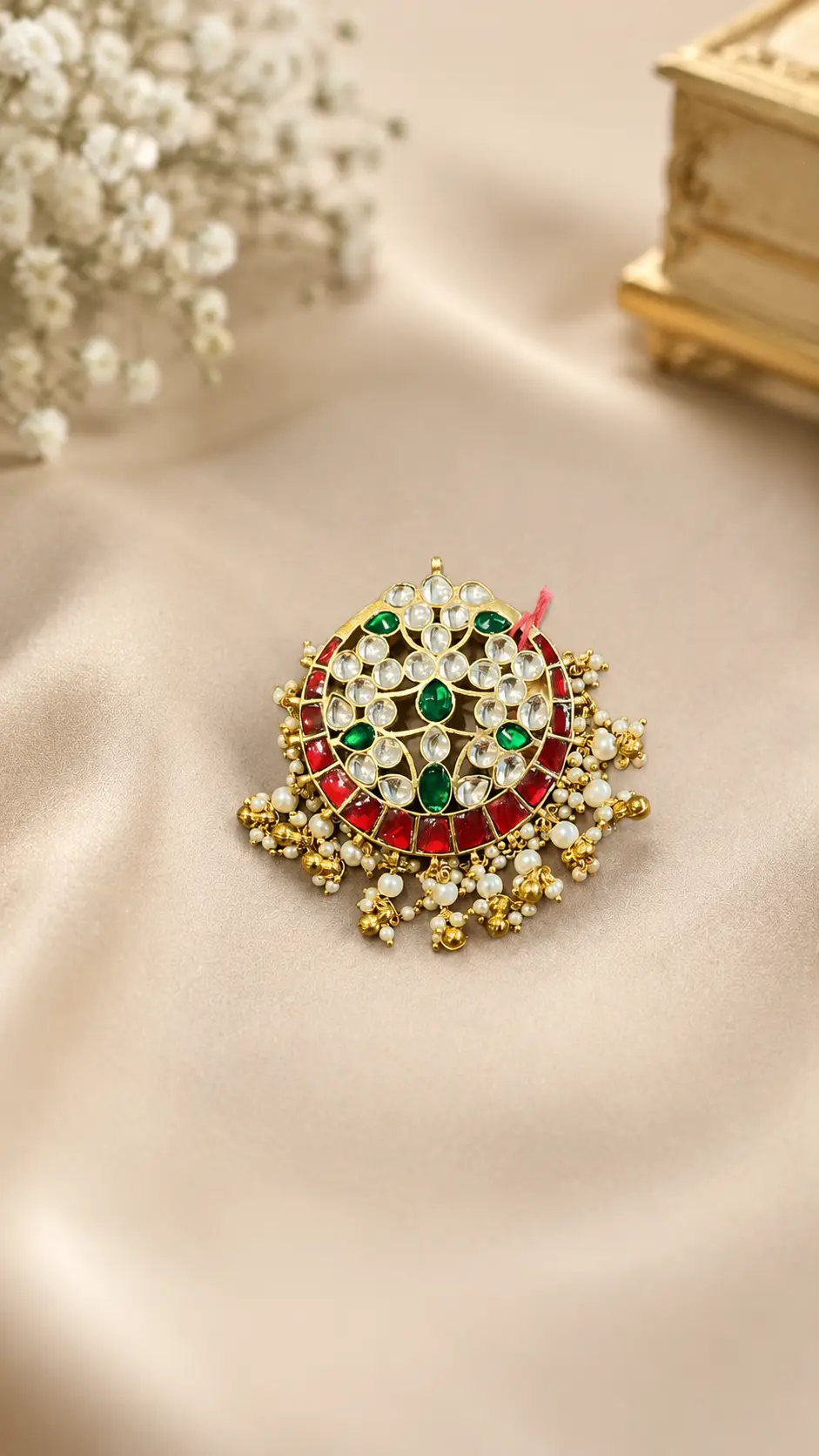 Festive Ruby Emerald Tikka