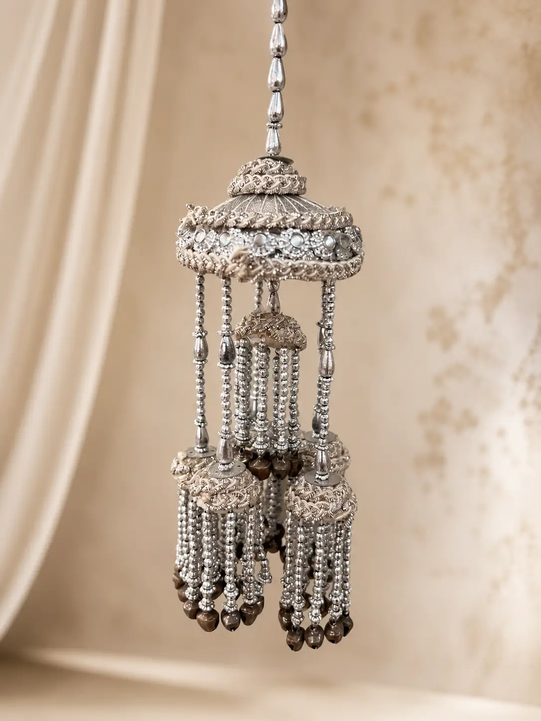 Elegant Silver Bridal Kaleere
