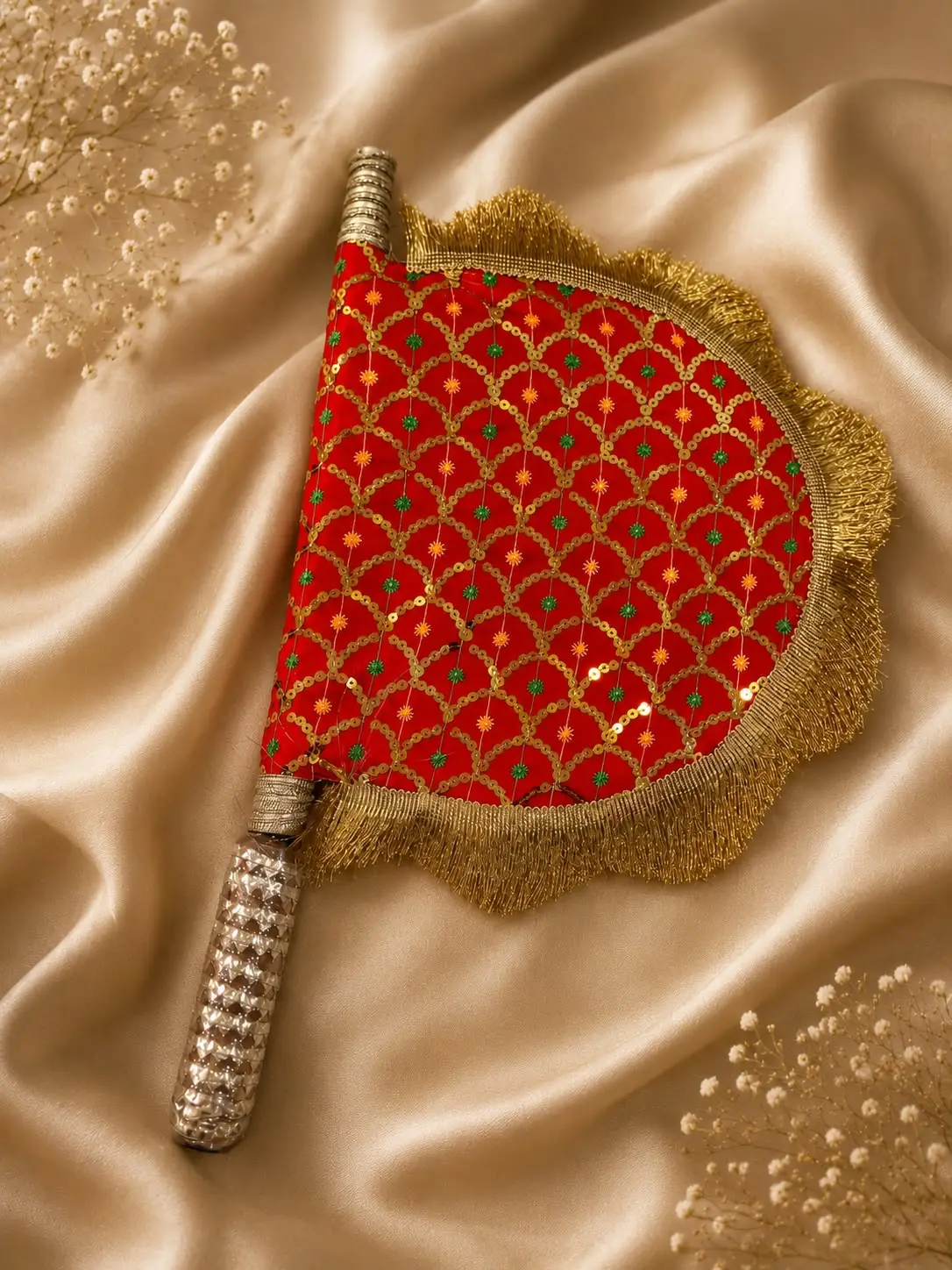 Royal Red Phulkari Pakhi