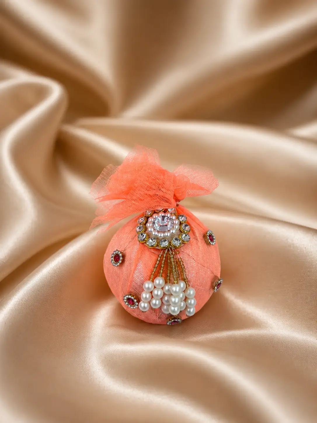 Peach Pearl Shagun Nariyal