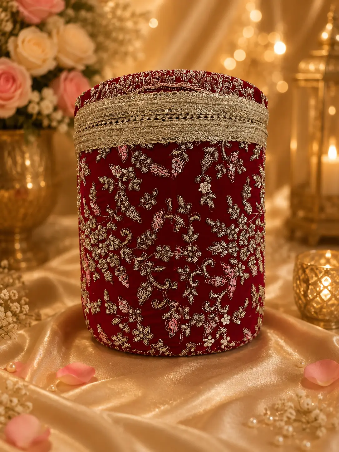 Regal Red Handmade Bhaji Box