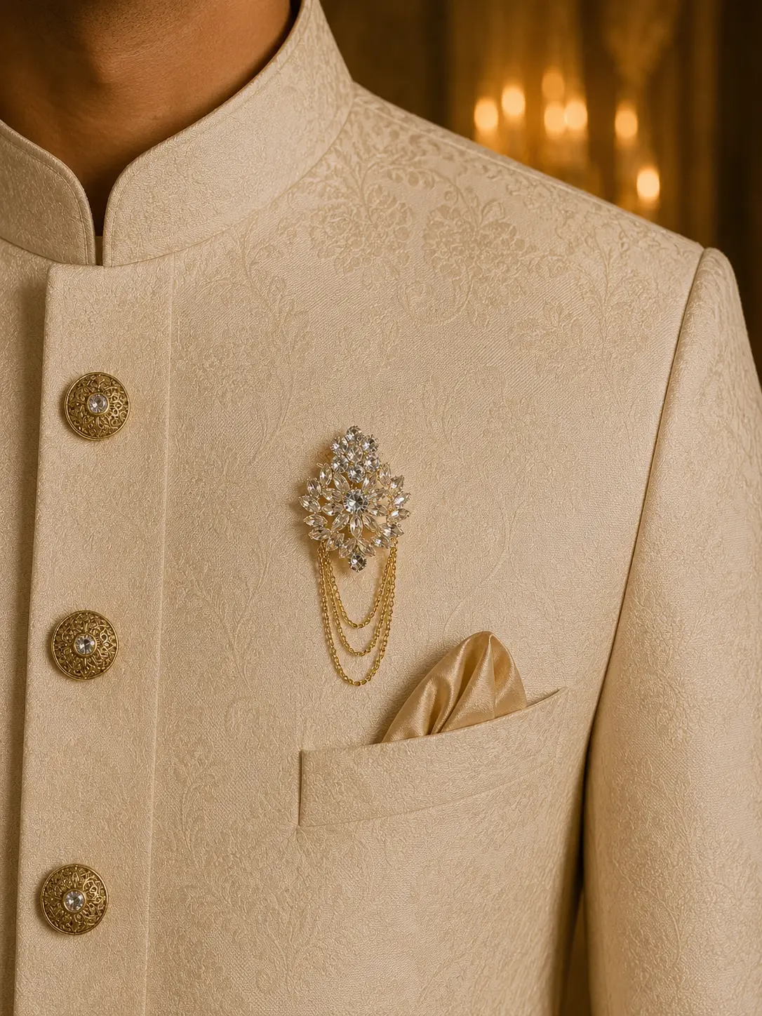 Royal Jadau Brooch