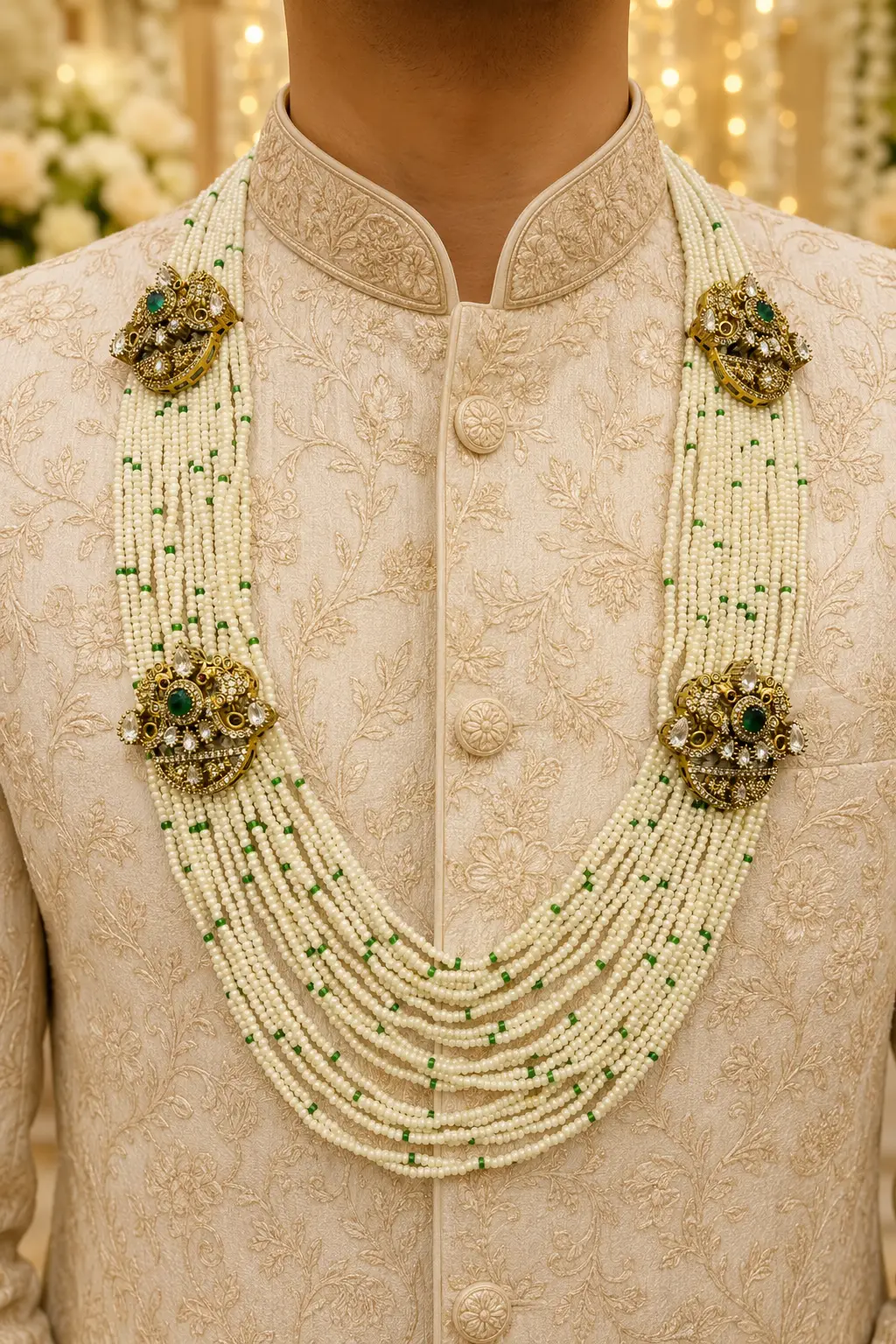 Groom's Pearl Grace Mala