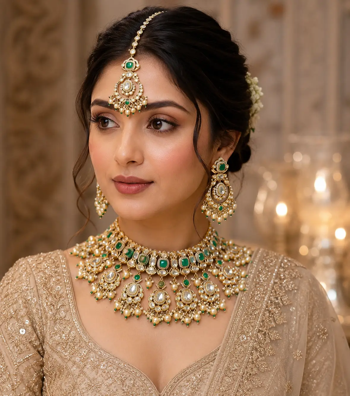 Polki Kundan Bridal Set