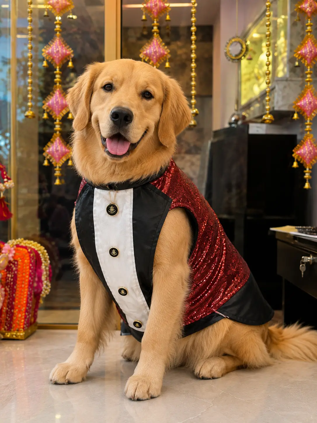 Red Sequin Dress Foe Dogs& Cats