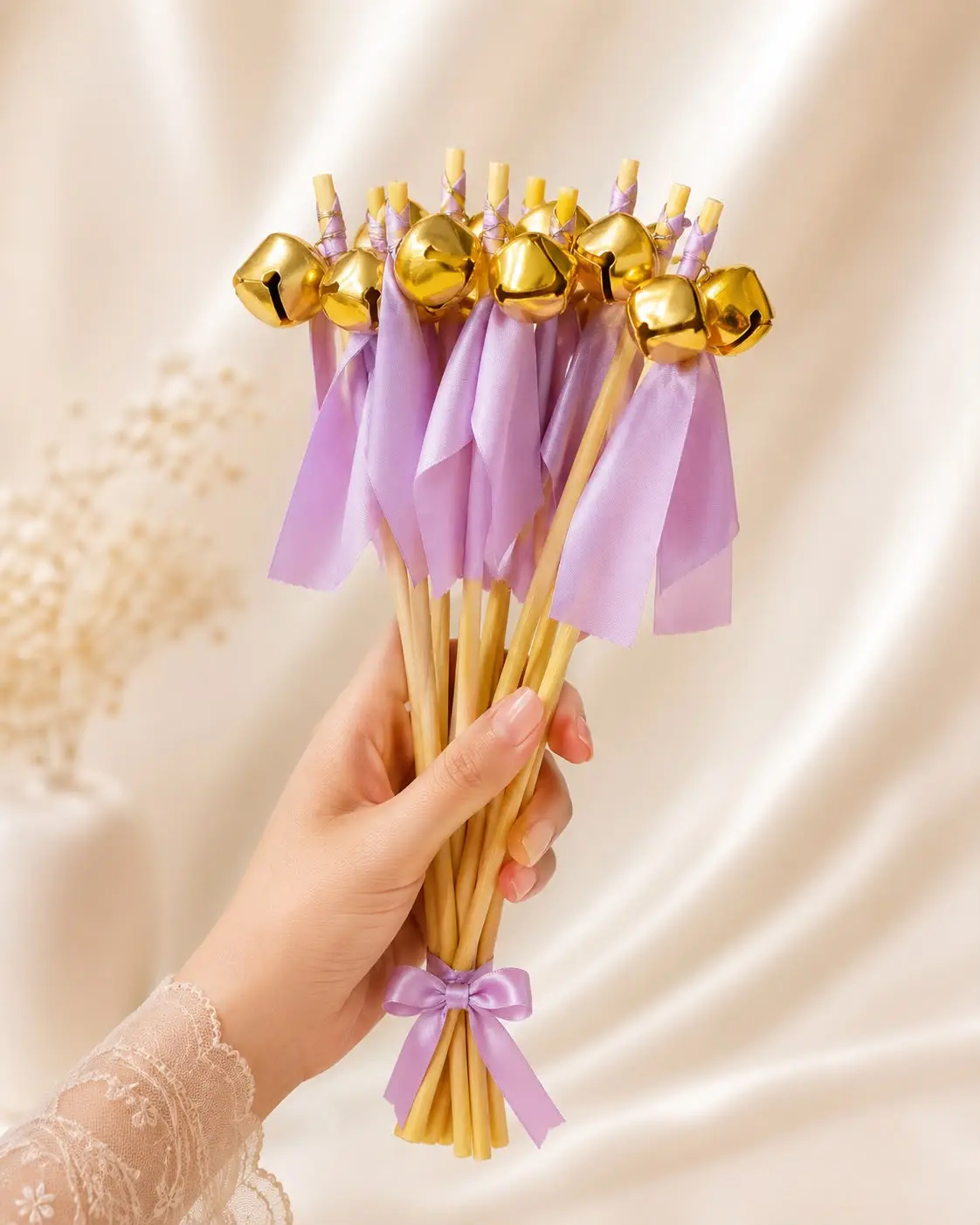 Purple Ghungroo Stick (Pack Of 10)