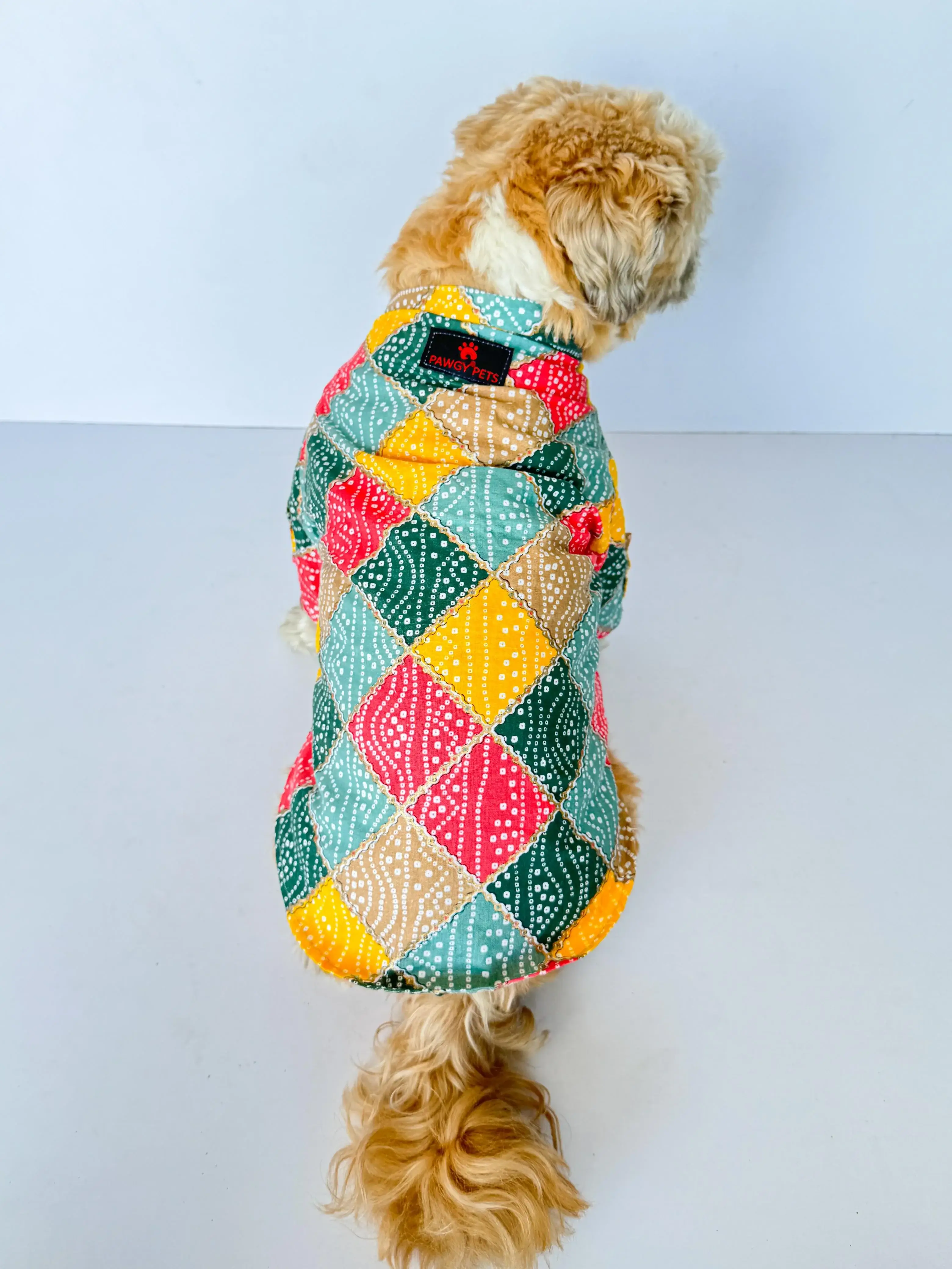 Multi Bandani Kurta For Dogs
