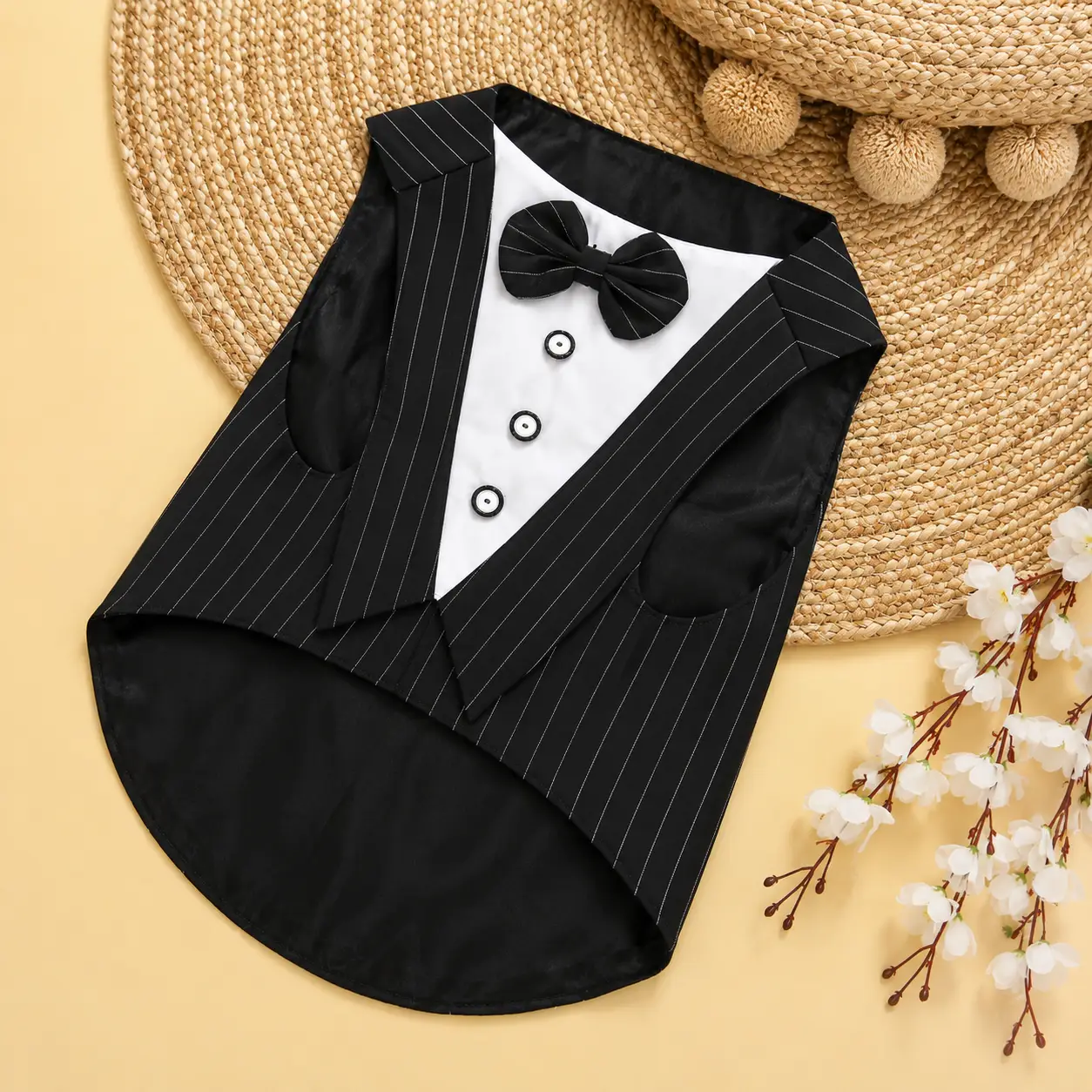 Black Stripe Bowtie Tuxedo