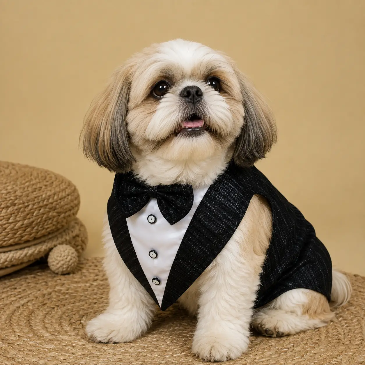 Black Shimmering Bowtie Tuxedo