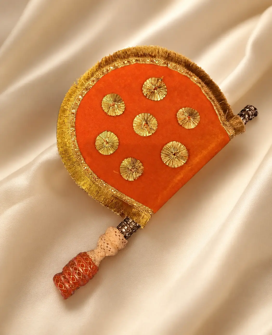 Orange Gotta Hand Fan