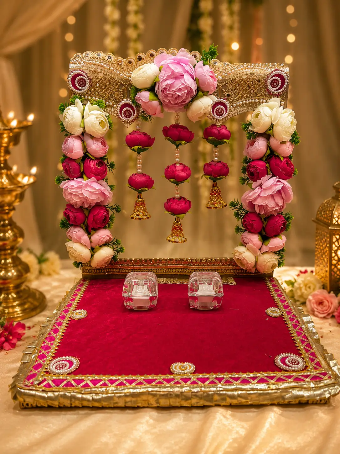 Floral Ring Ceremony Platter