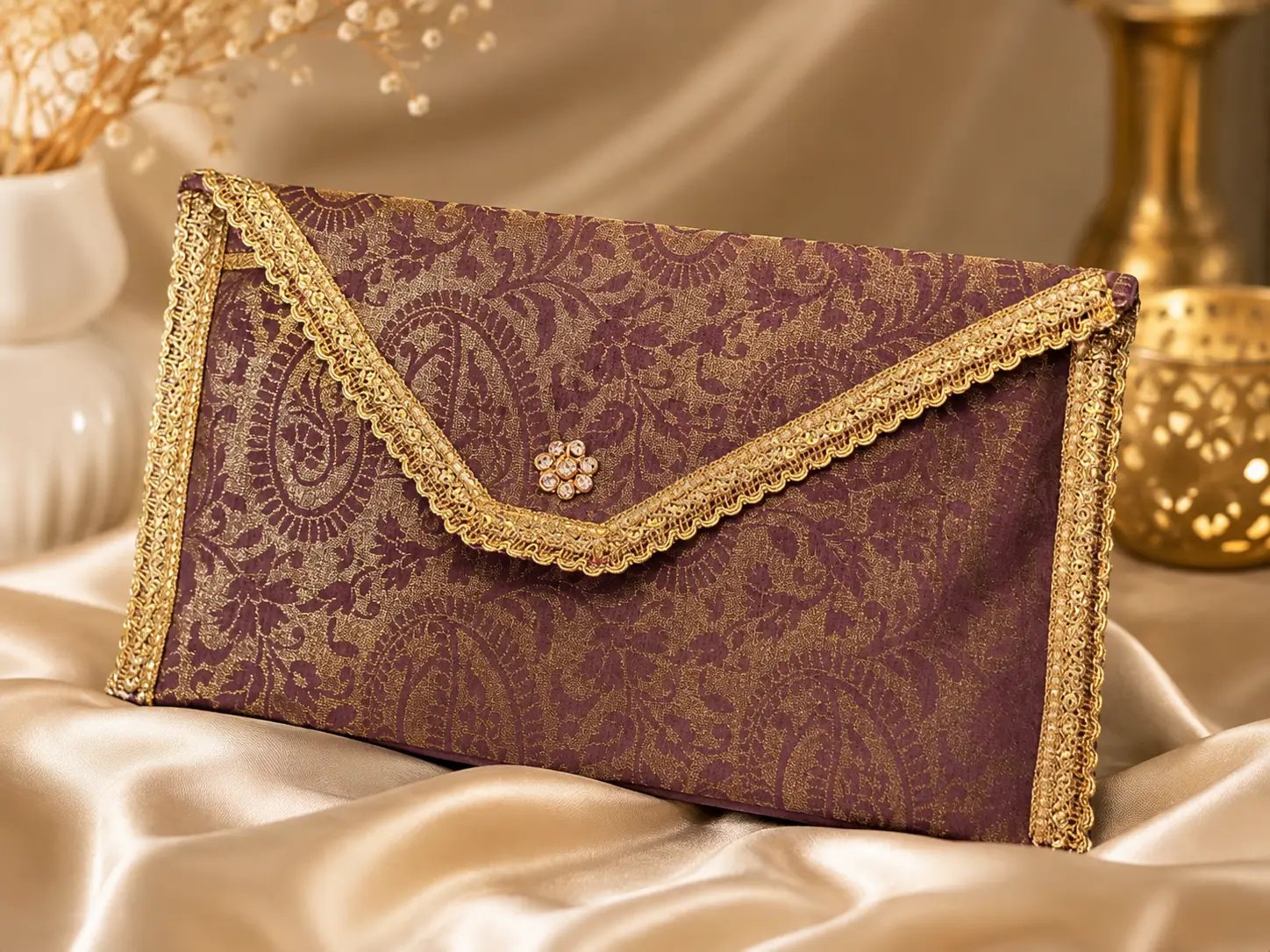 Royal Brocade Pouch