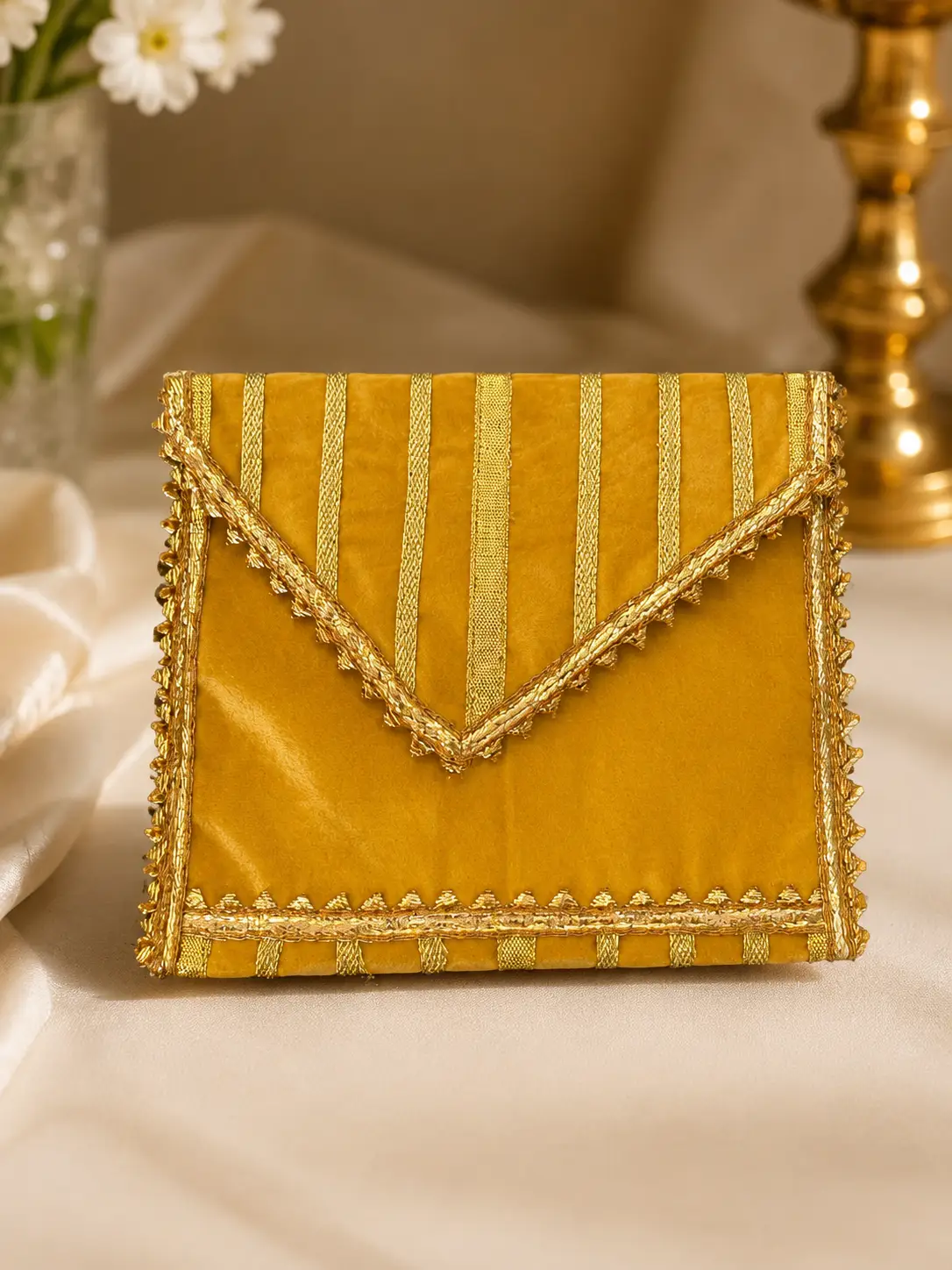 Mustard Gota Envelope Pouch