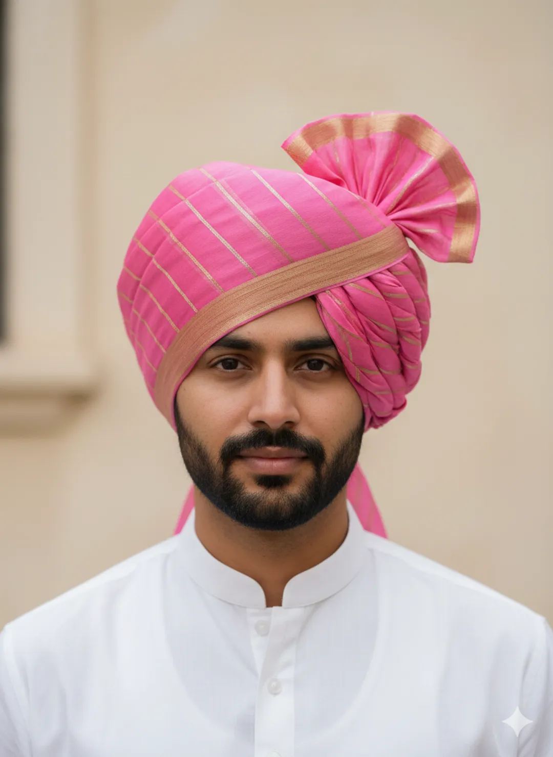 Royal Pink Traditional Turban Safa 