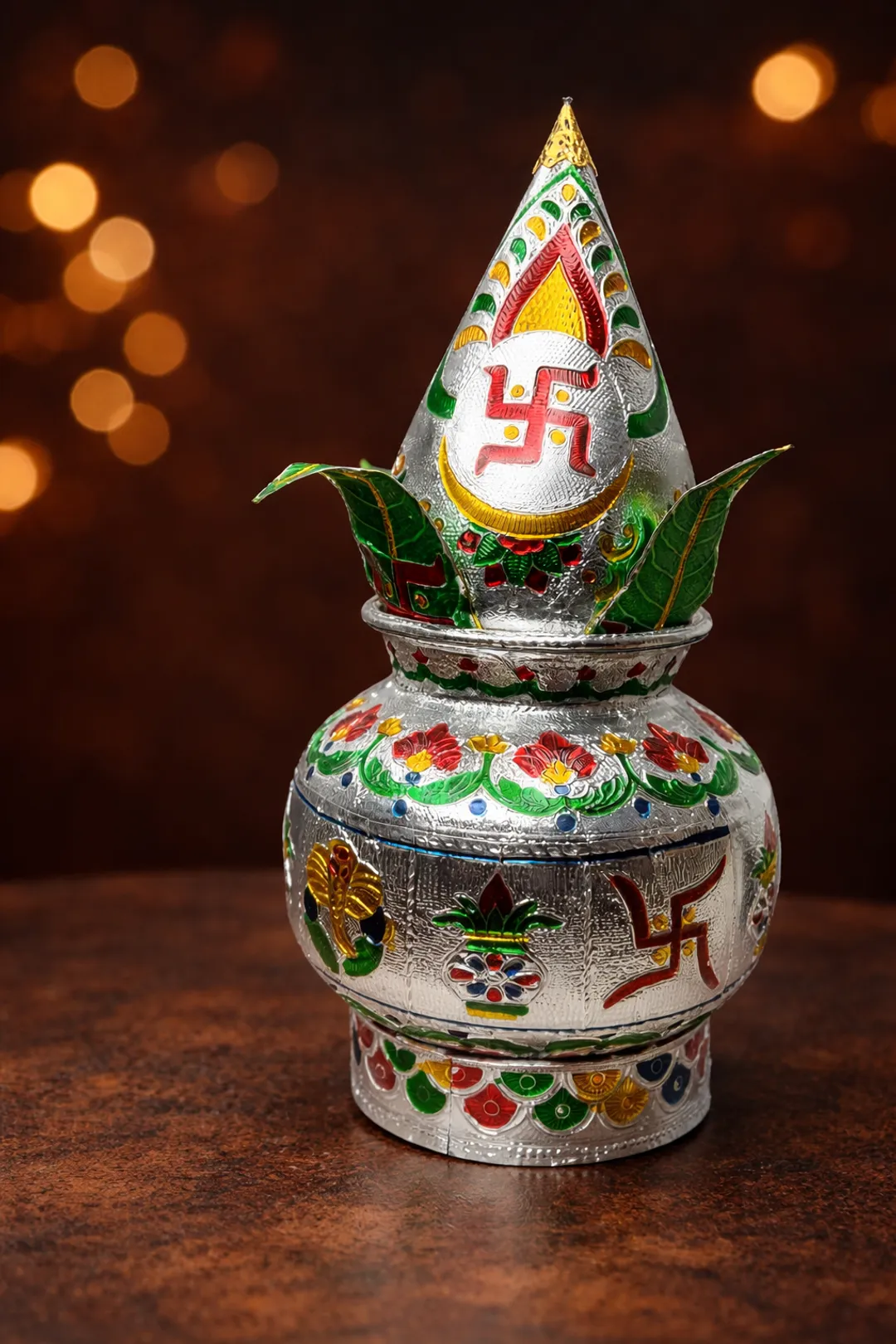 Silver Plated Wedding Kalash Set