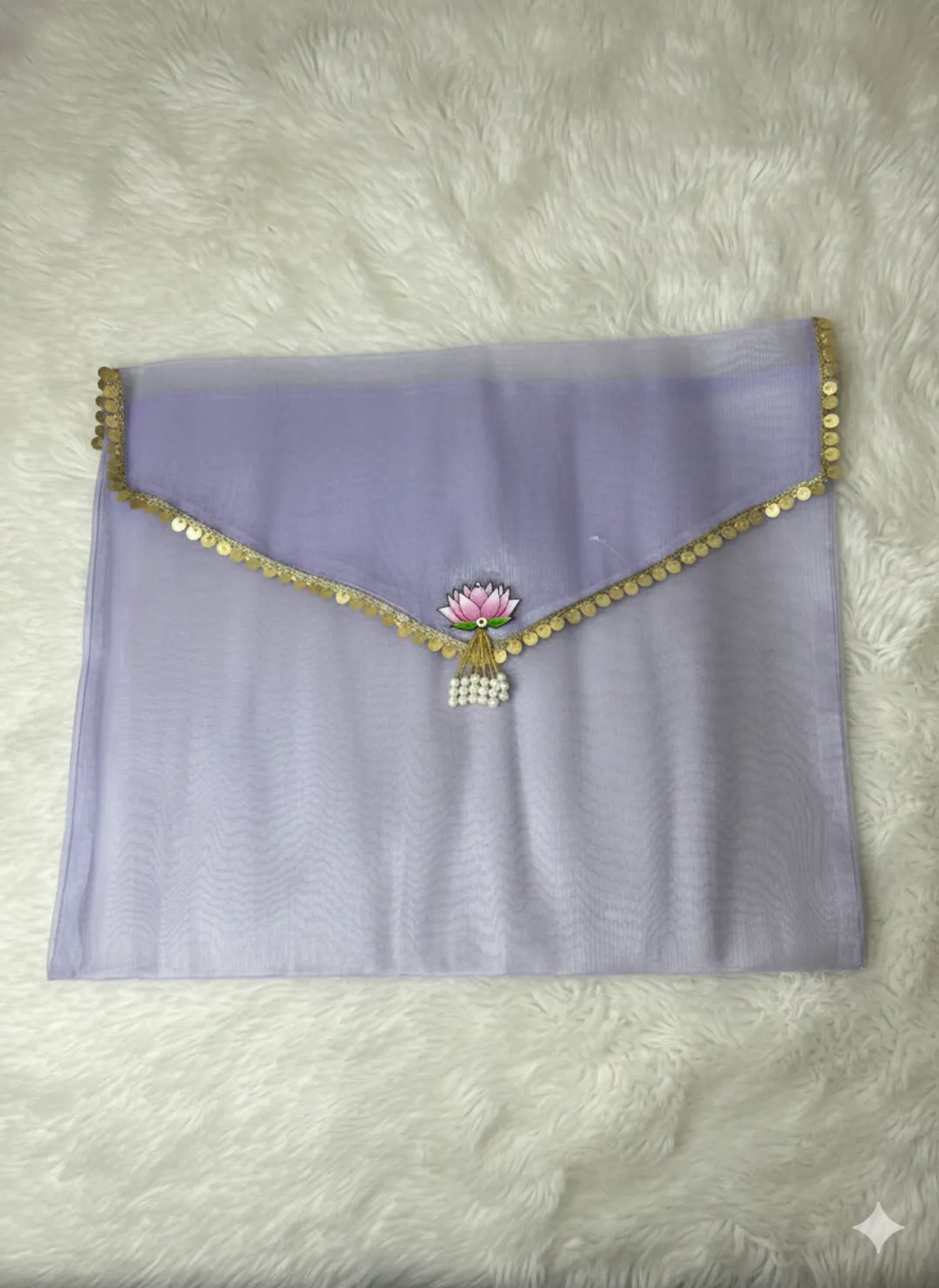 Lavender Ethnic Saree Cover