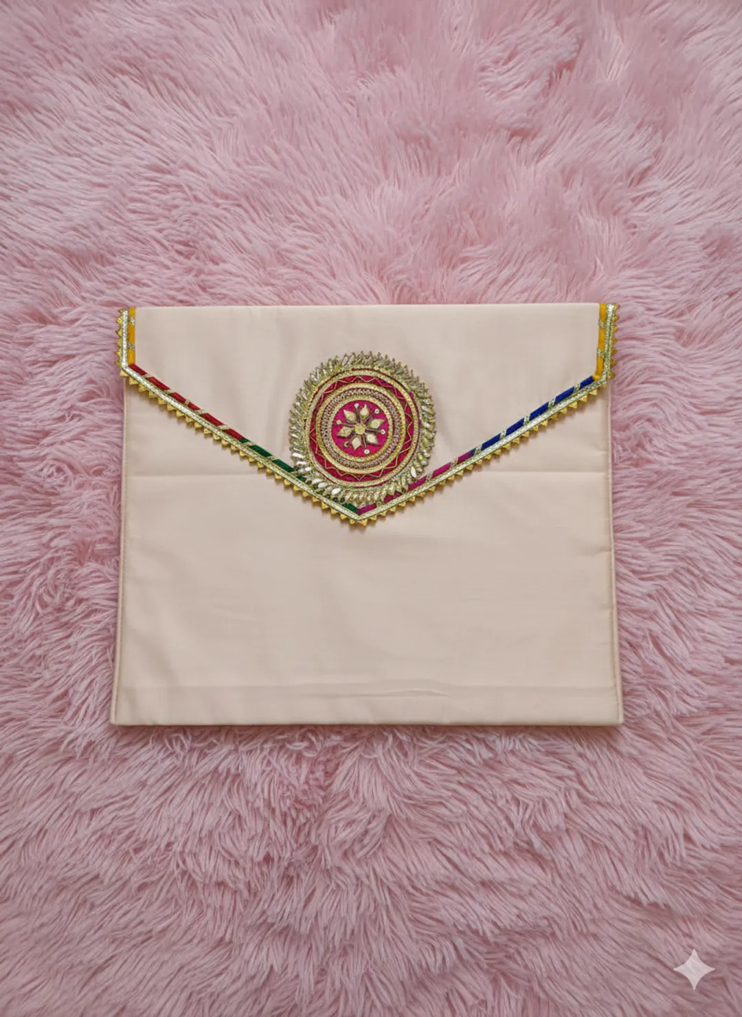 Elegant Peach Silk Saree Cover