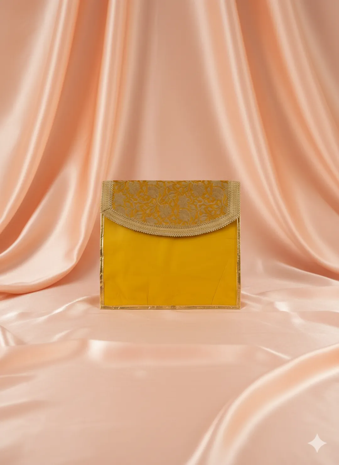 Yellow Transparent Saree Cover