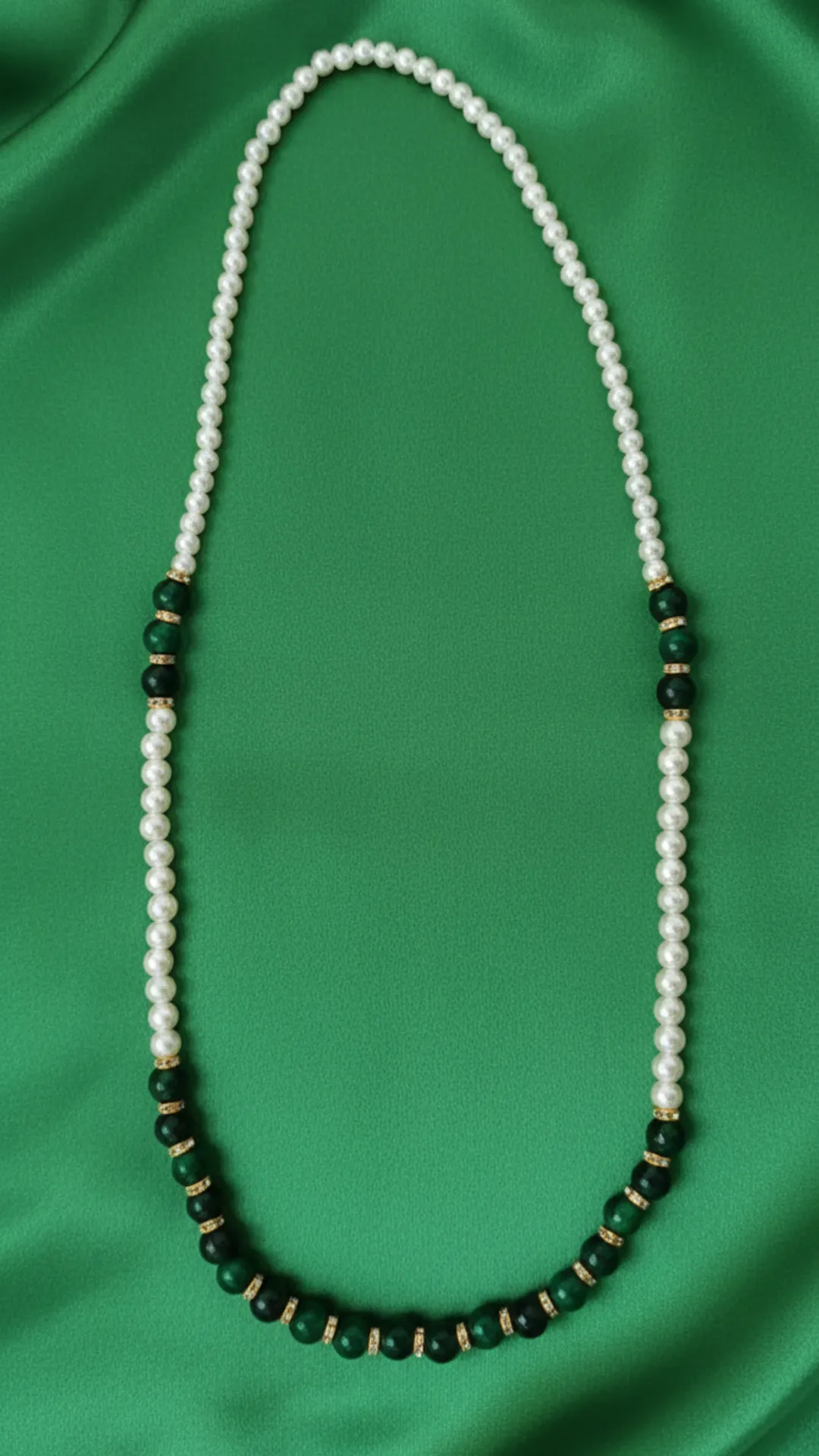 Green Pearl Milni Mala (Pack of 10)