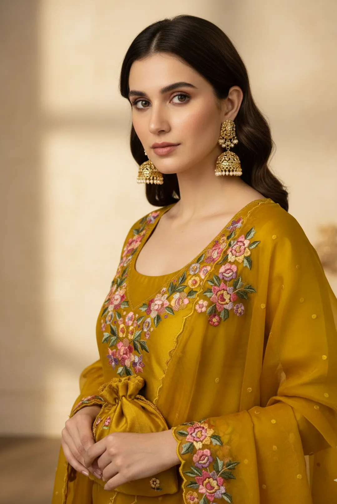Yellow Unstitched Suit