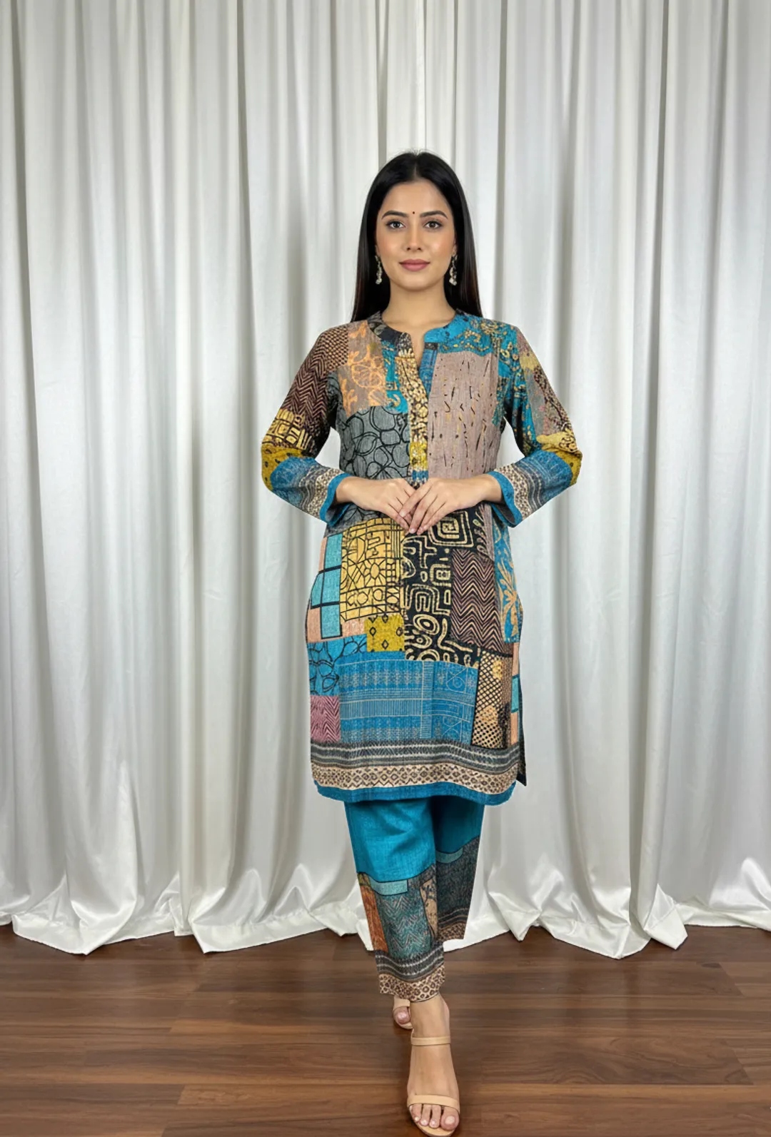 Multicolour Patchwork Co-Ord Set