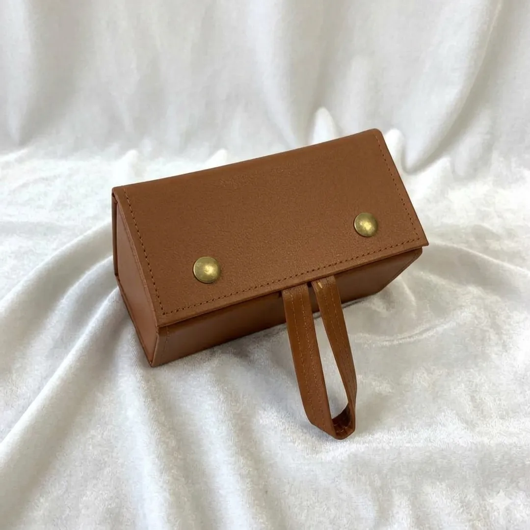 Brown Hex Sunglass Case