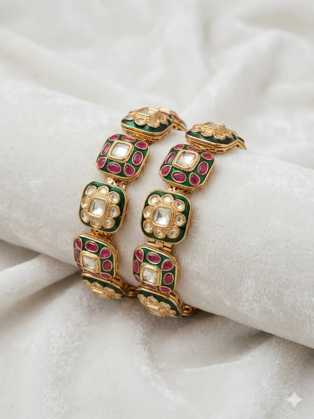 Royal Kundan Polki Bangles