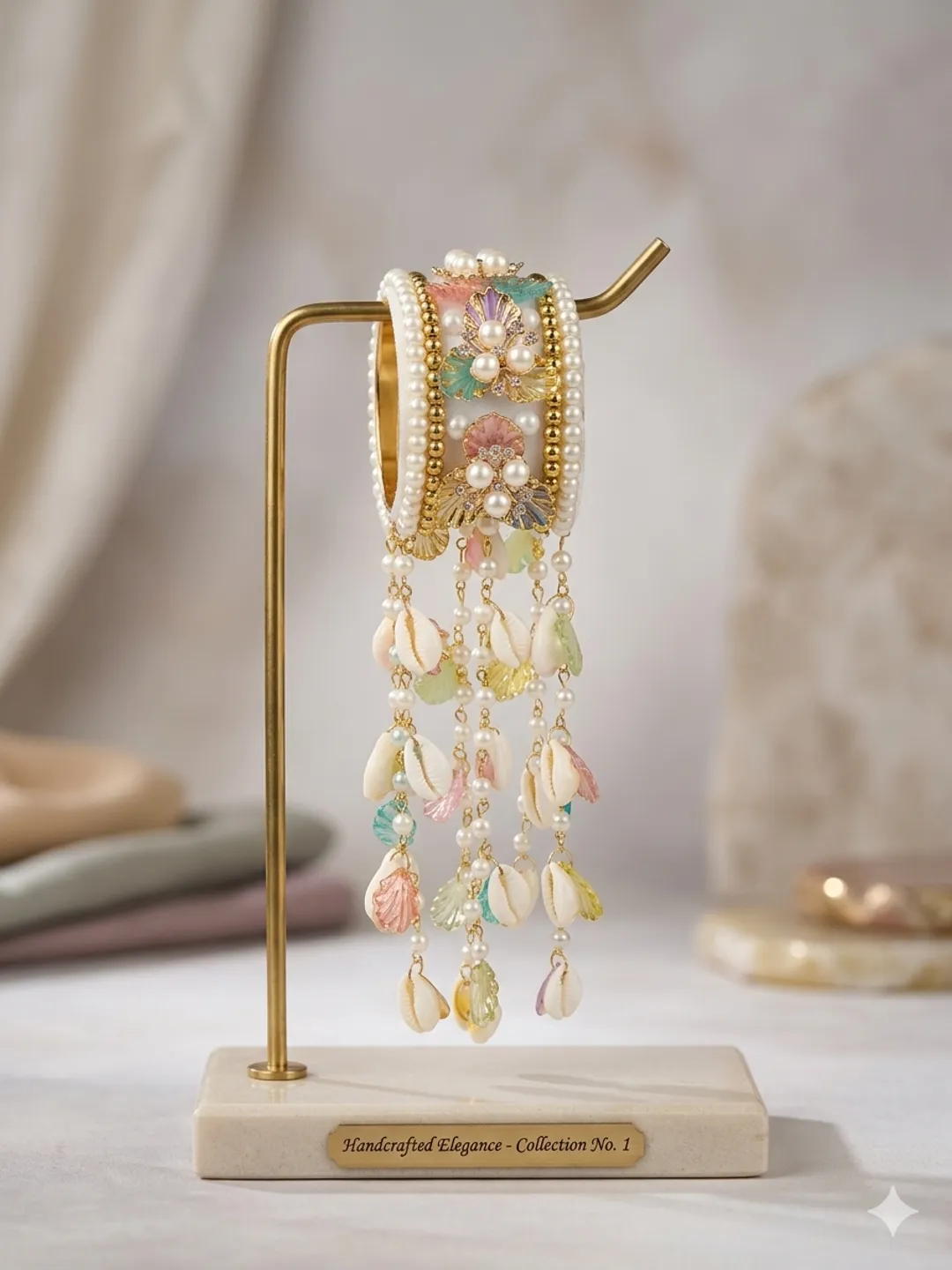 Ethereal Shell Kaleera Bangle