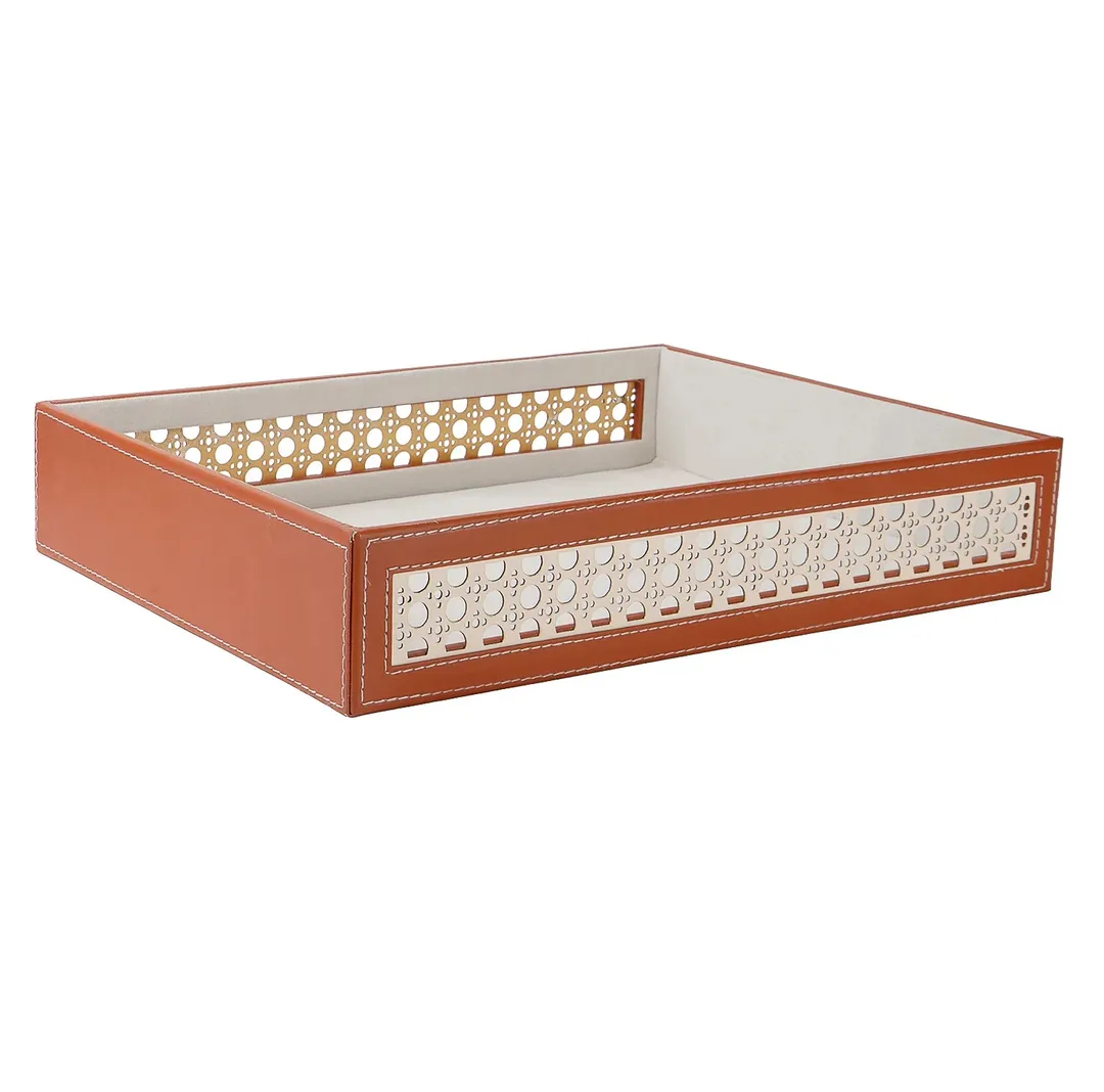 Leatherette Serving Tray