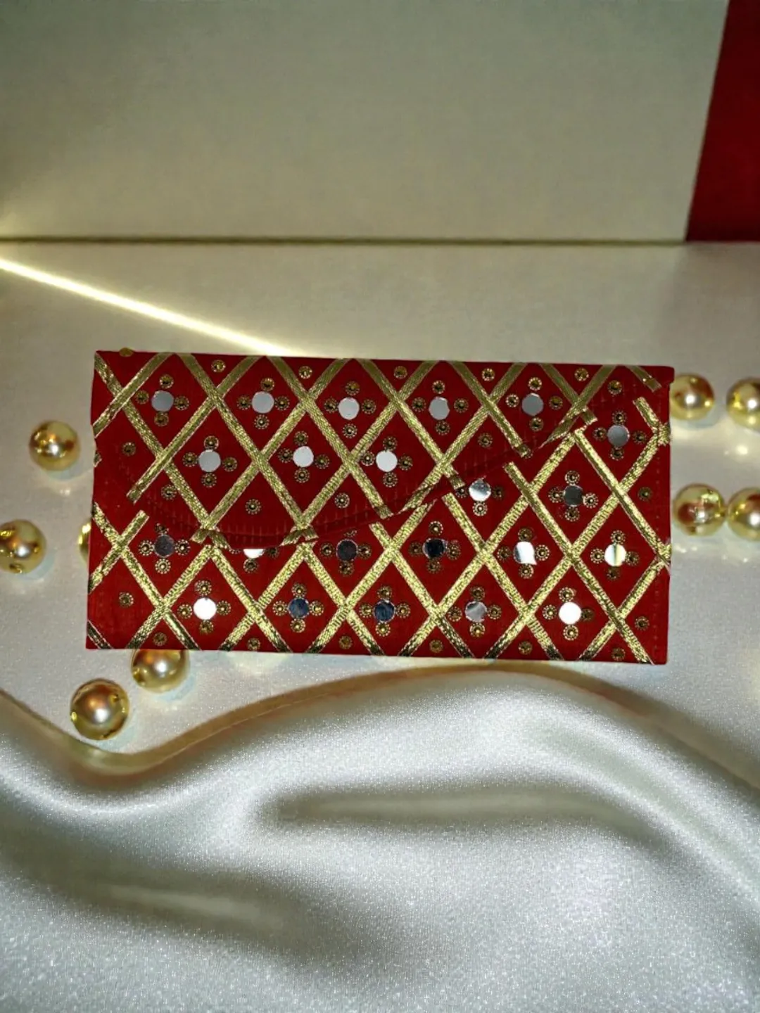 Red Mirror Cash Envelope
