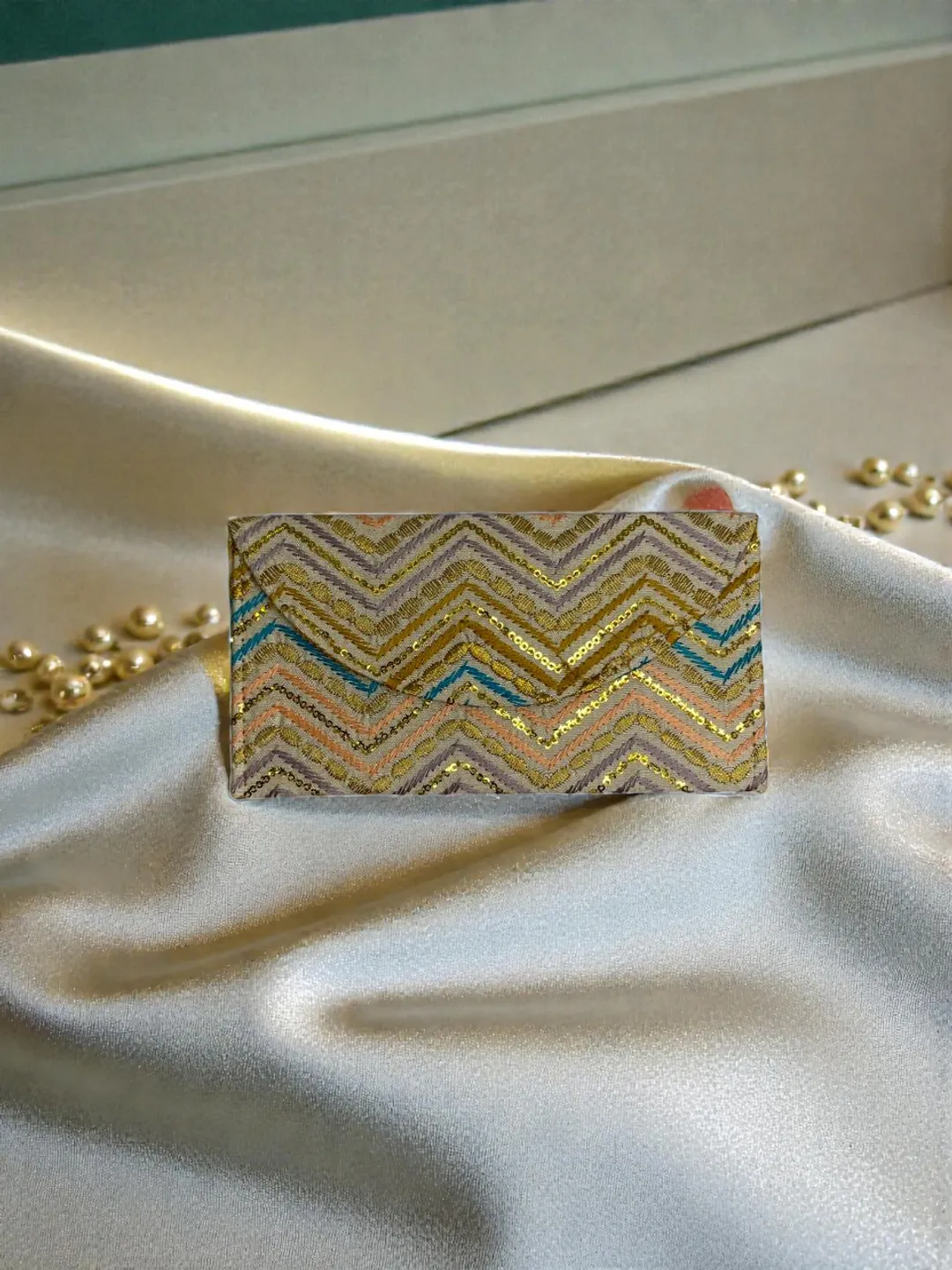 Cream Zig Zag Cash Envelope