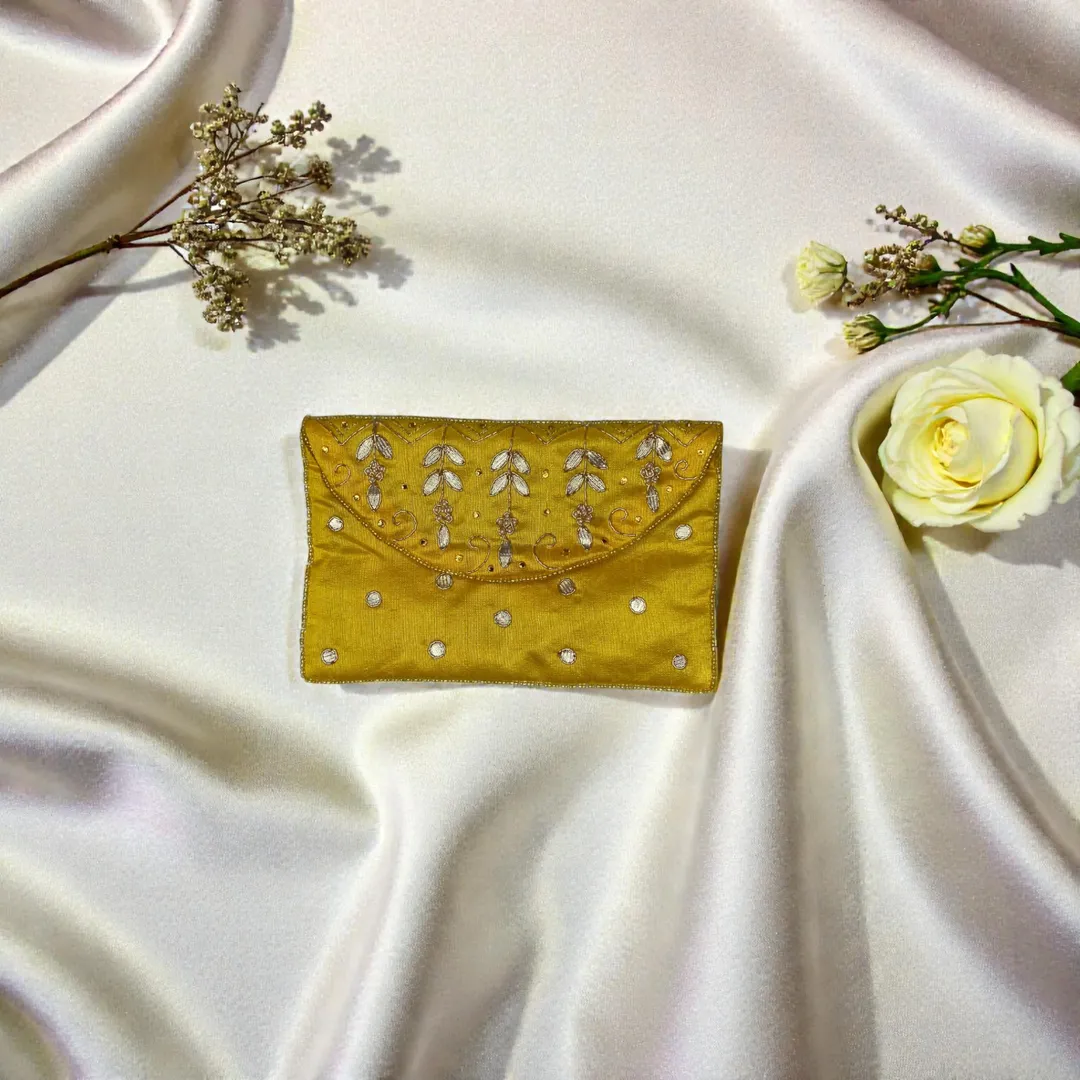 Yellow Zeenat Pouch