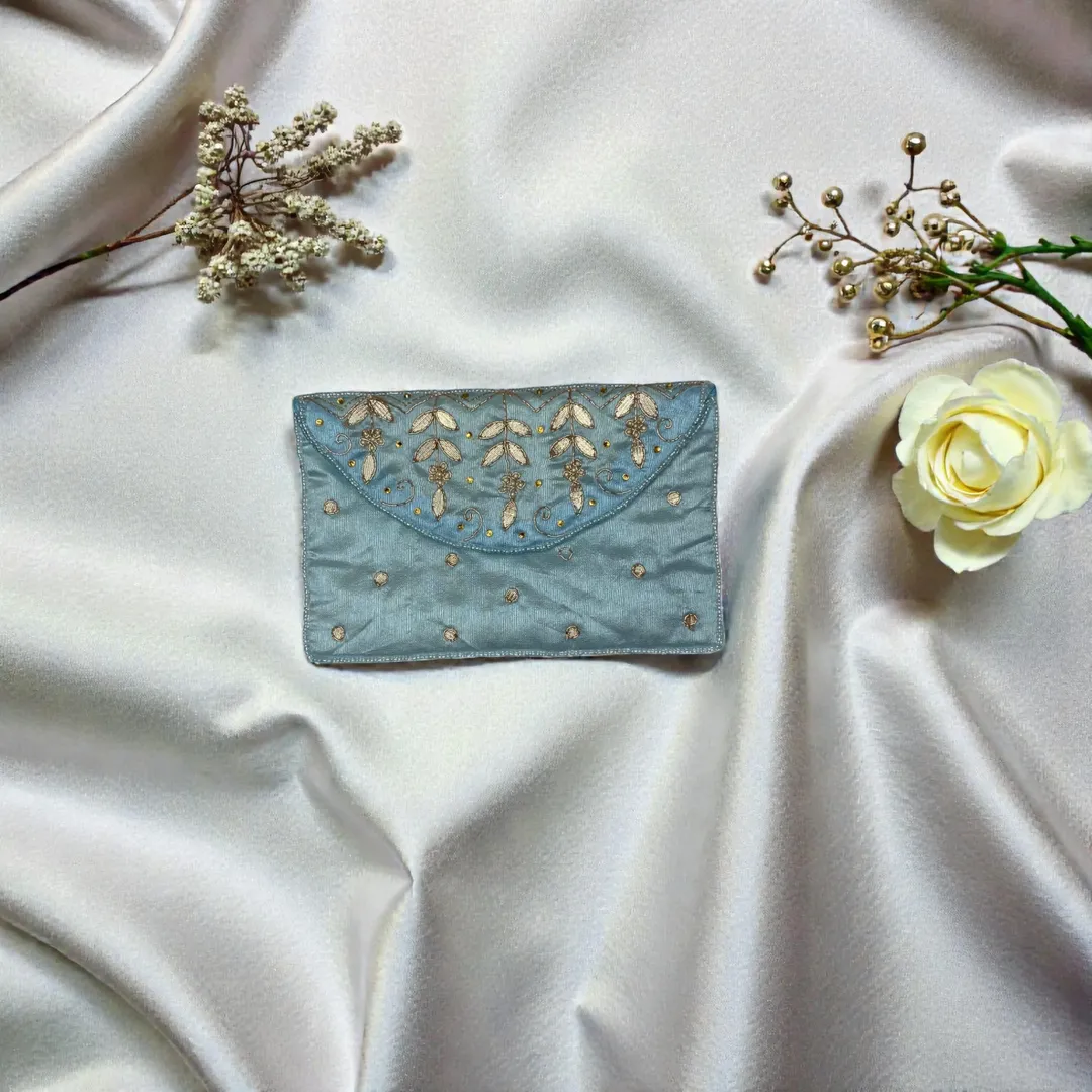 Blue Zeenat Cash Pouch