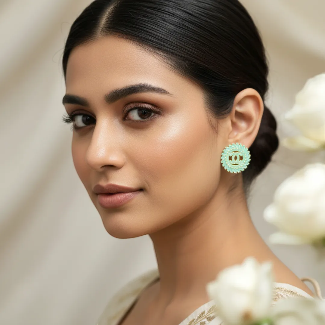 Circular Baguette Studs