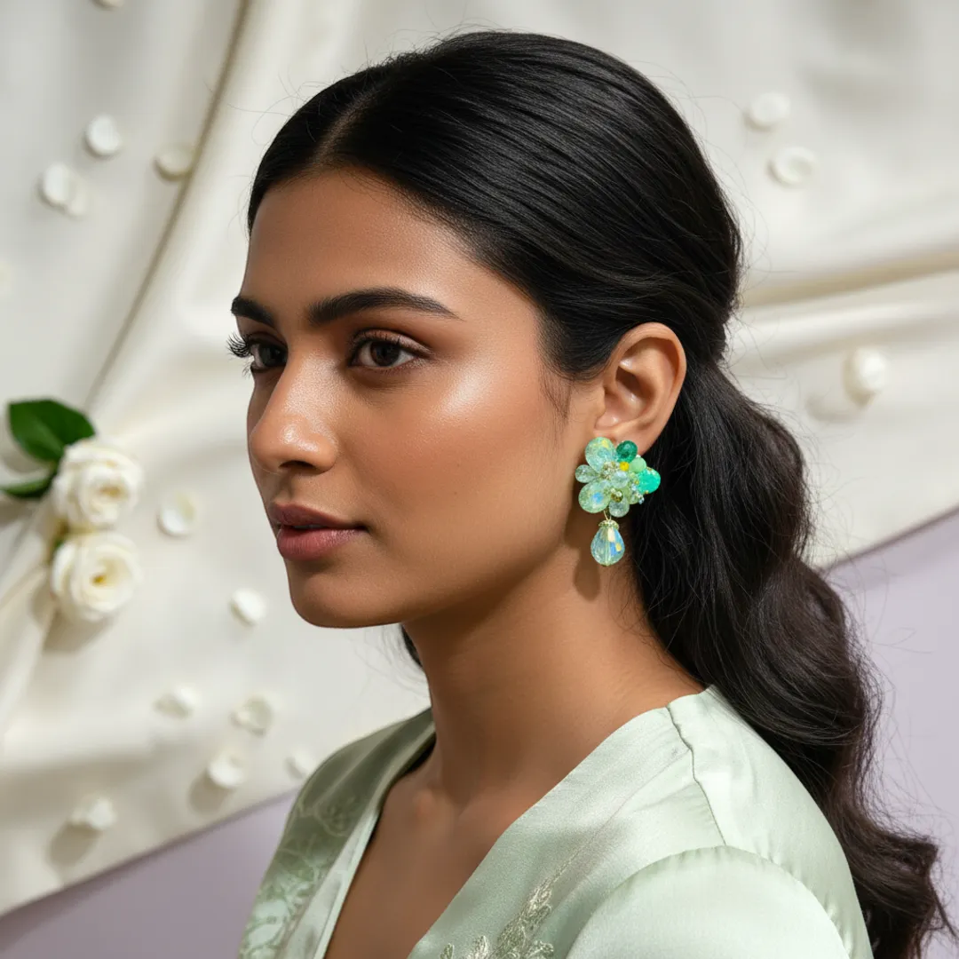 Crystal Bouquet Studs