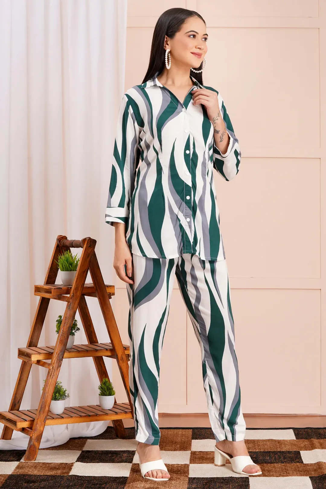 Wavy Wanderer Striped Co-ord Set