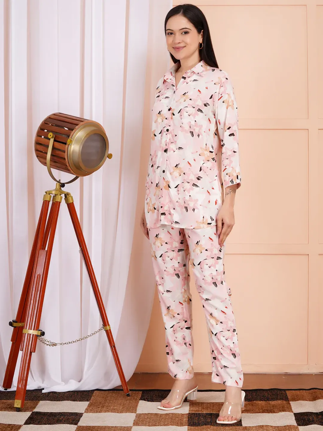 Soft Blush Floral Co-ord Set