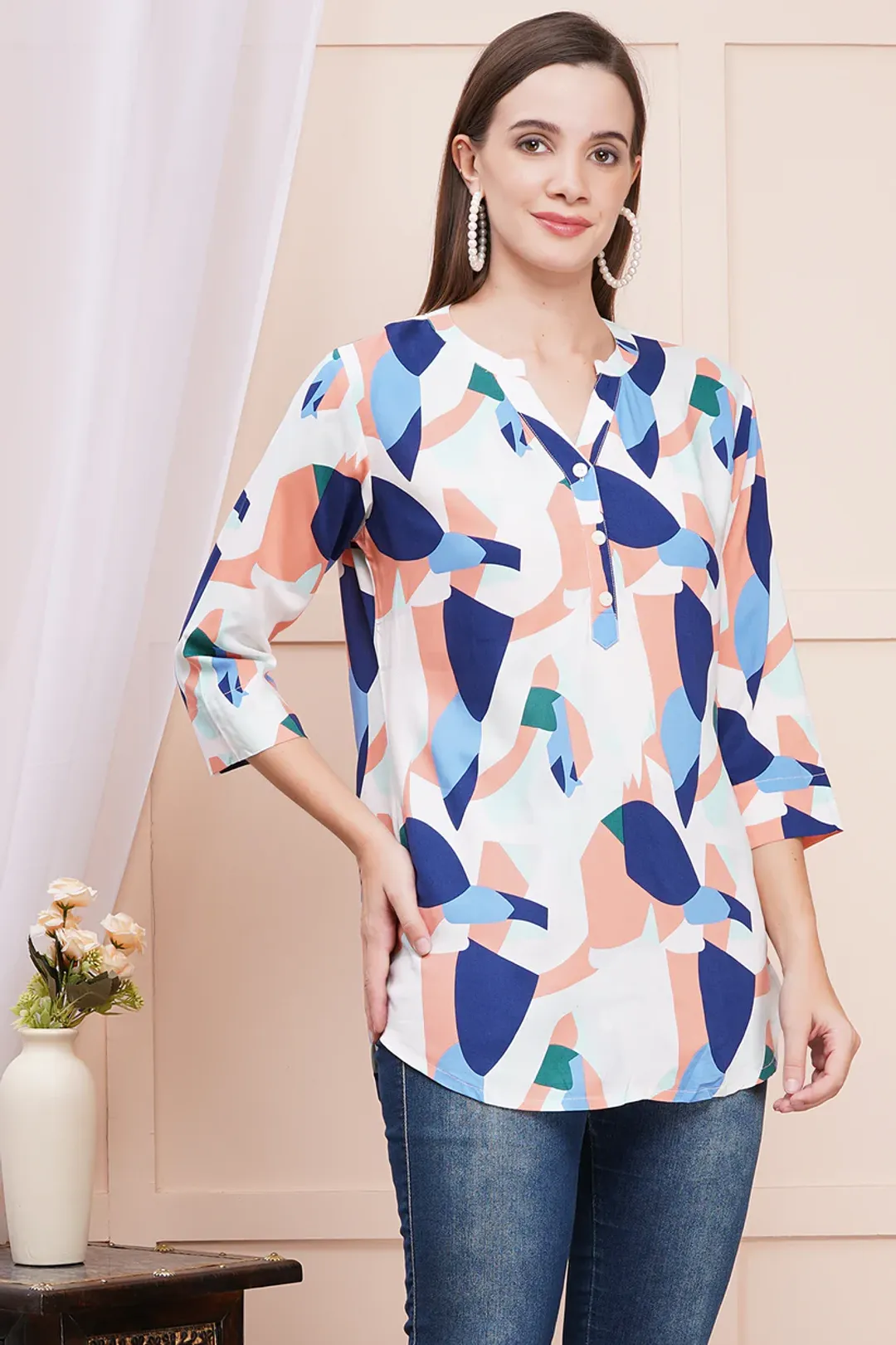 Abstract Print Top