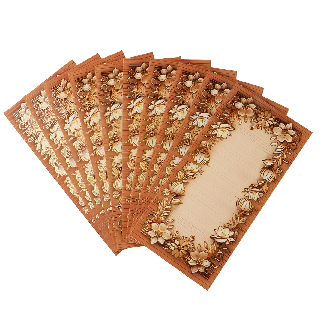 Rich Full Floral Envelope (Pack of 10)